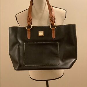 Dooney & Bourke Black and Brown Tote Bag
